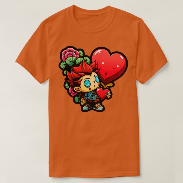 Valentinstag Liebe T-Shirt (Design vorne)