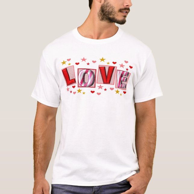 Valentinstag-Liebe T-Shirt (Vorderseite)