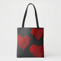 Valentinstag, Liebe-Tasche, rote Herz-Tasche