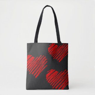 Valentinstag, Liebe-Tasche, rote Herz-Tasche