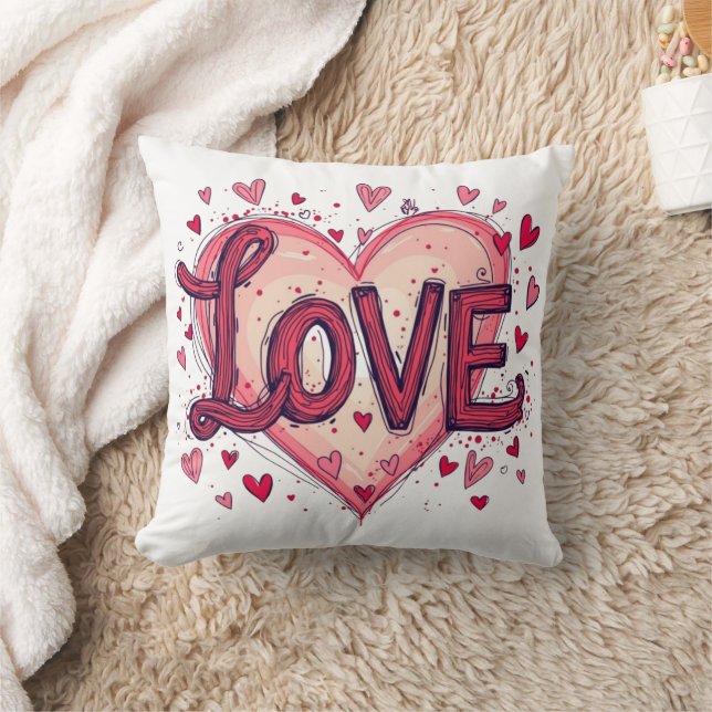Valentinstag Liebe Valentinstag Kissen (Decke)