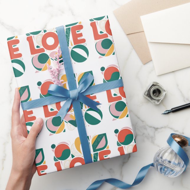 Valentinstag-Liebes-Geschenkpapier Geschenkpapier (Schenken)
