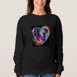 Valentinstag Liebes Herz Galaxy Freundin Verlobte Sweatshirt