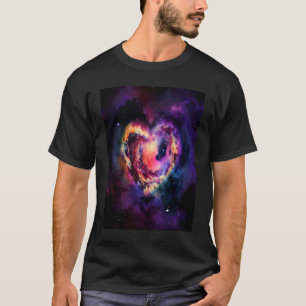 Valentinstag Liebes Herz Galaxy Freundin Verlobte T-Shirt