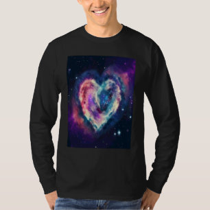 Valentinstag Liebes Herz Galaxy Freundin Verlobte T-Shirt