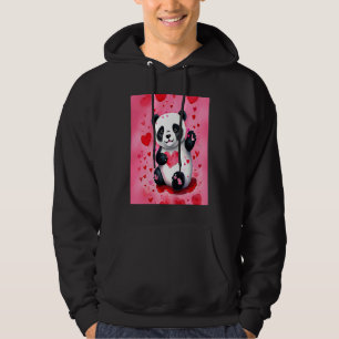 Valentinstag Liebes Herz Panda Freundin Verlobter Hoodie