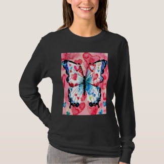 Valentinstag Liebes Herz Schmetterling Freundin Ve T-Shirt