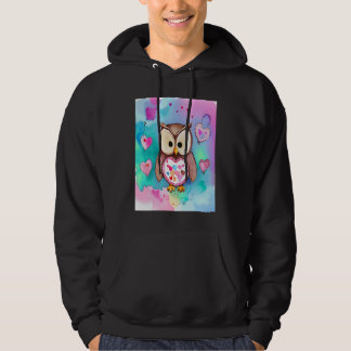 Valentinstag Liebesherz Eule Teddy Freundin Fi Hoodie