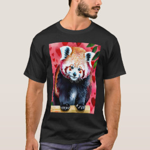 Valentinstag Liebesherz Roter Panda Freundin Fi T-Shirt