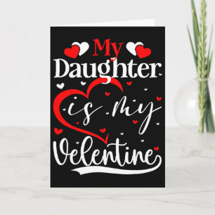 Valentinstag Liebesherzen Tochter Ist Mein Valenti Karte