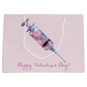 Valentinstag-Liebesinjektions-Design Große Geschenktüte