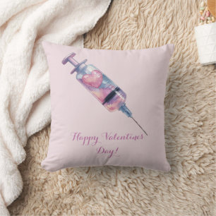 Valentinstag-Liebesinjektions-Design Kissen