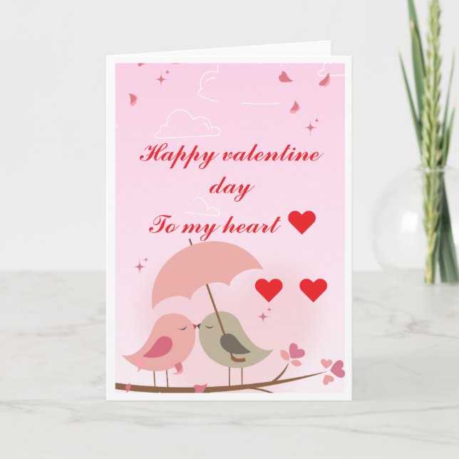 Valentinstag-Liebeskarte Karte (Vorderseite)