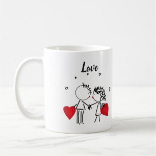 Valentinstag Liebesurlaub personalisierter Verlobu Kaffeetasse