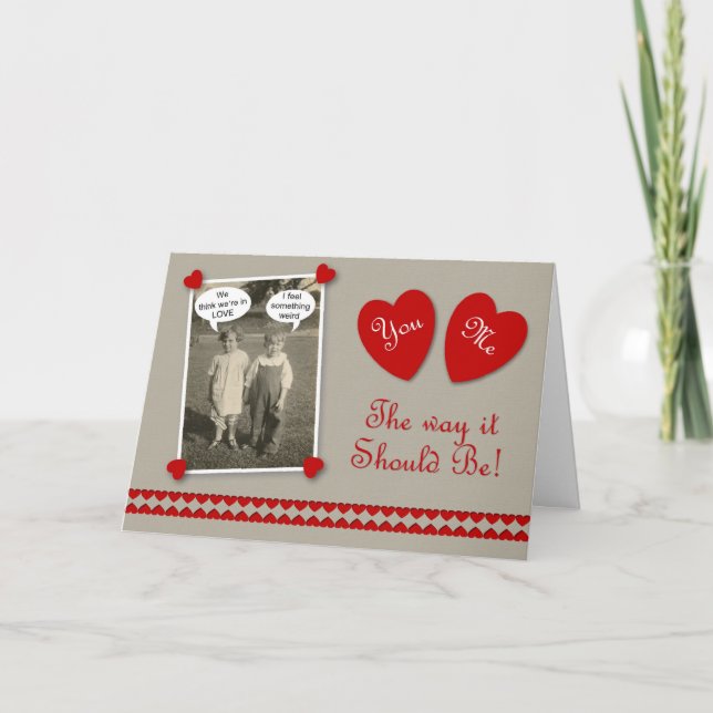 Valentinstag-Liebhaber Feiertagskarte (Vorderseite)