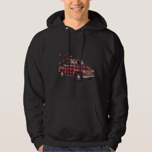 Valentinstag LKW Lustig Büffel Kariert Leopard  Hoodie