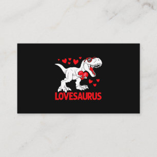 Valentinstag Lovesaurus Dinosaur Trex Liebe Boys Visitenkarte