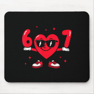 Valentinstag Lustig 67 Meme Sechs Sieben 6 7 Valen Mousepad