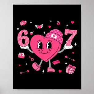 Valentinstag Lustig 67 Meme Six Seven 6 7 Valent Poster