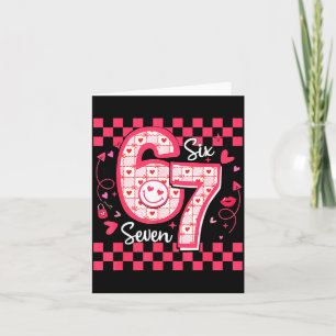 Valentinstag Lustig 67 Sechs Sieben Meme 6 7 Fraue Karte