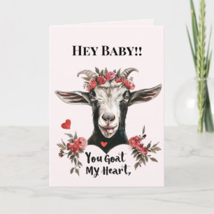 Valentinstag Lustig Du Ziege Mein Herz Karte