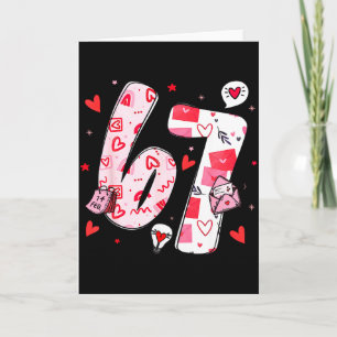 Valentinstag Lustig Sechs Sieben 6 7 Meme Männer F Karte