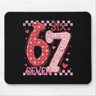 Valentinstag Lustig Sechs Sieben 6 7 Meme Slang Mä Mousepad