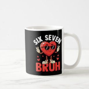 Valentinstag Lustig Six Seven Bruh Meme 67 Herz Li Kaffeetasse