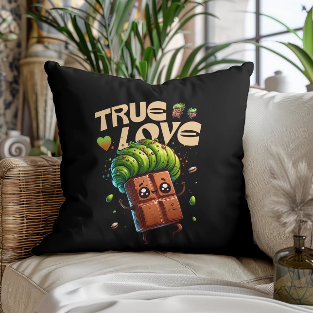 Valentinstag lustige kawaii pistachio Schokolade Kissen (Von Creator hochgeladen)