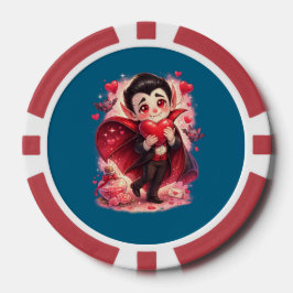 Valentinstag Lustiger Dracula  Pokerchips