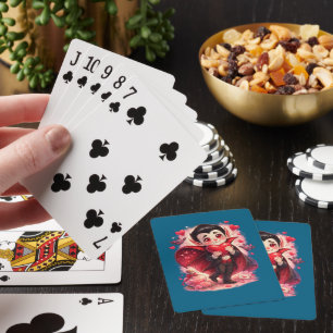 Valentinstag Lustiger Dracula  Spielkarten