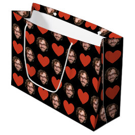 Valentinstag Lustiges benutzerdefiniertes Gesicht Große Geschenktüte