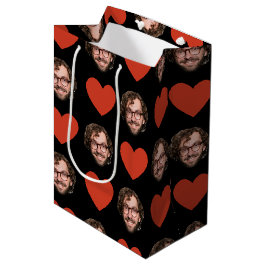 Valentinstag Lustiges benutzerdefiniertes Gesicht Mittlere Geschenktüte