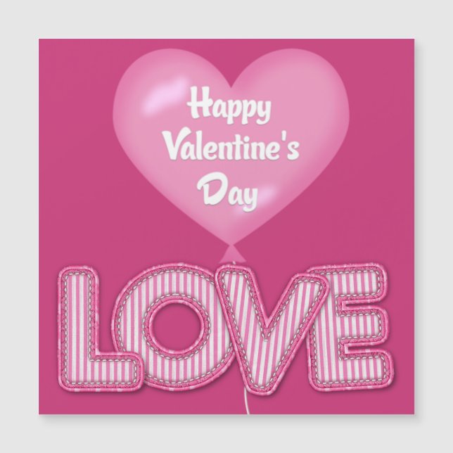 Valentinstag Magnetkarte (Vorderseite)