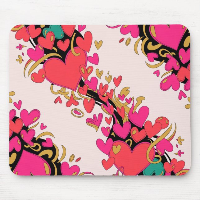 Valentinstag-Mauspad | Romantisch Mousepad (Vorne)