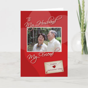 Valentinstag, Mein Husband - Vorlage für Fotokarte