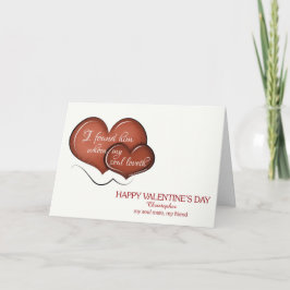 Valentinstag - Mein Soul Mate, Mein Freund Brauch Feiertagskarte