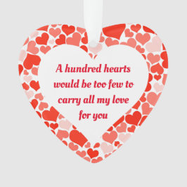 Valentinstag Meine Liebe für Sie individuell Ornament