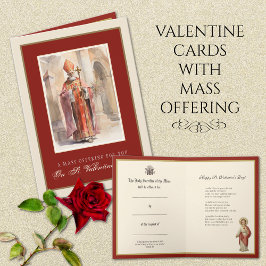 Valentinstag Messe Gebet Karte