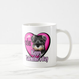 Valentinstag Miniatur Schnauzer Kaffeetasse