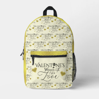 Valentinstag Minimalistische Lettering Bedruckter Rucksack