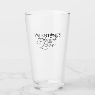 Valentinstag Minimalistische Lettering Glas