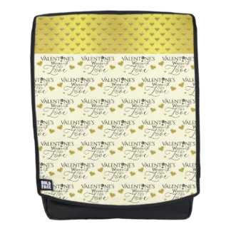 Valentinstag Minimalistische Lettering Rucksack