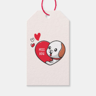 Valentinstag, Miss dich Geschenkanhänger