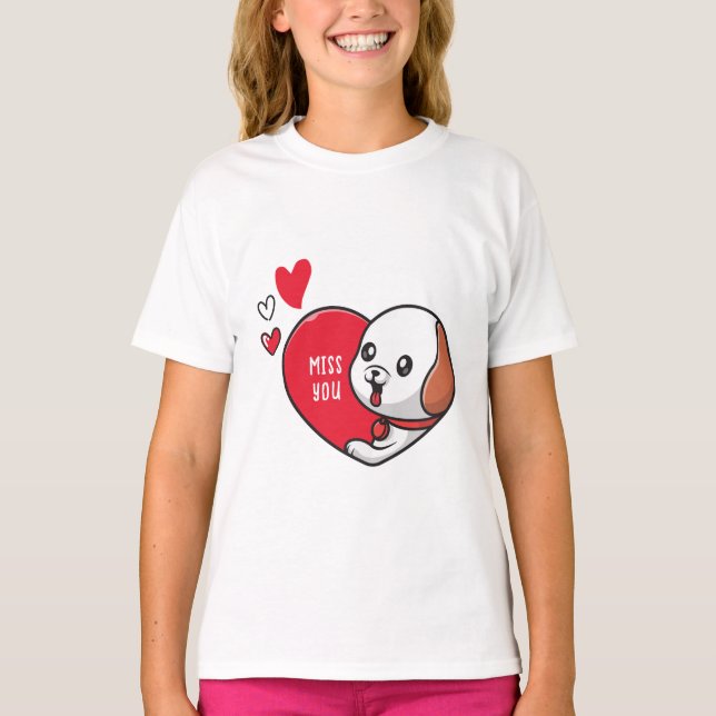 Valentinstag, Miss dich T-Shirt (Vorderseite)