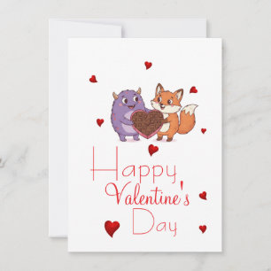 Valentinstag mit Freund  Karte