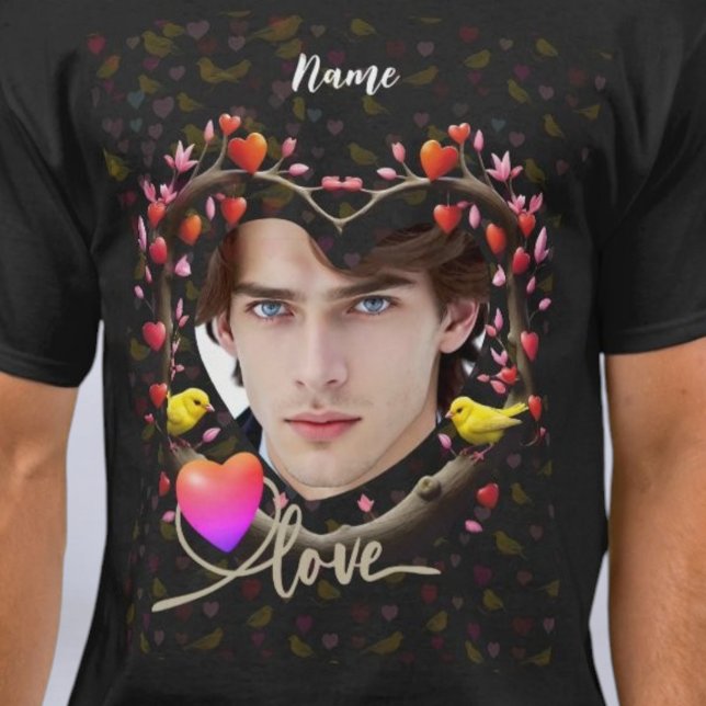Valentinstag mit Kanarienvogel T-Shirt (Von Creator hochgeladen)