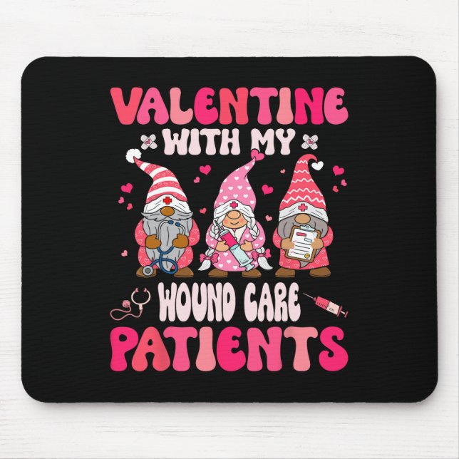 Valentinstag mit meiner Wundversorgung Valentinsta Mousepad (Vorne)