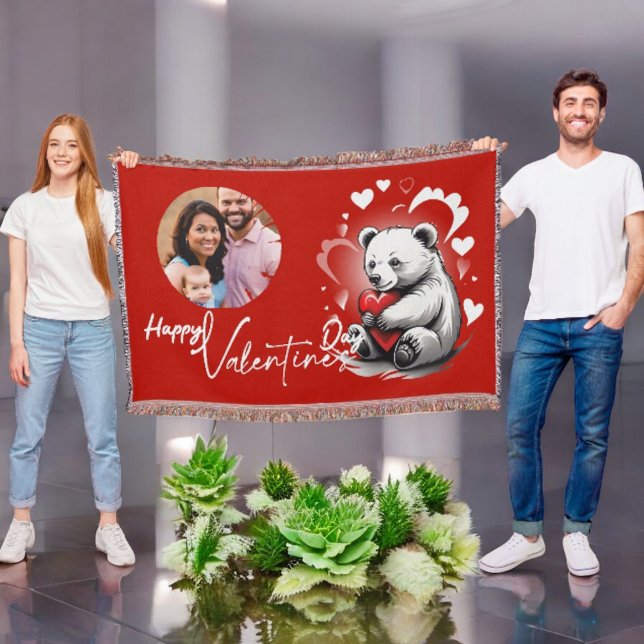 Valentinstag mit reichem Teddybär Decke (Von Creator hochgeladen)