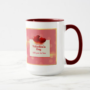 Valentinstag mit roten Herzen I Romantische Liebe Tasse